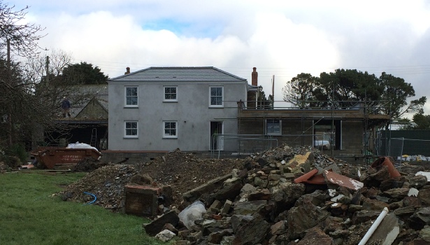 before and after grade II listed house