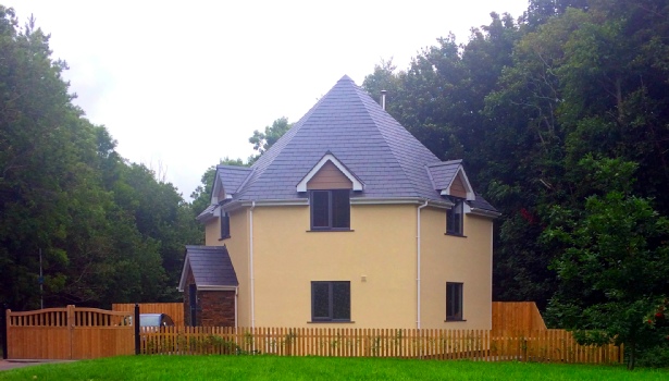view hexagonal house