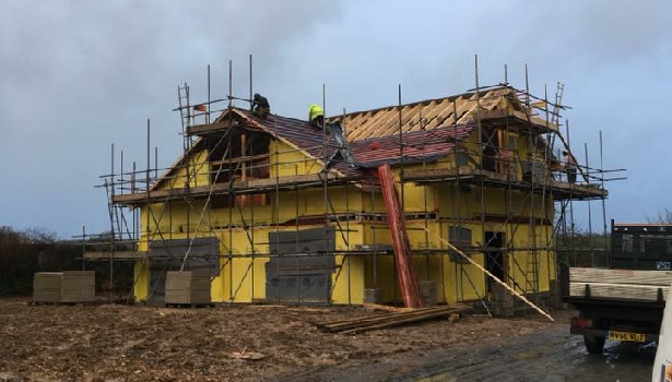 onsite and completed detached house