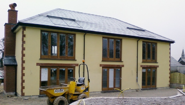 onsite and completed detached house