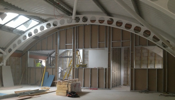 onsite and completed farm office